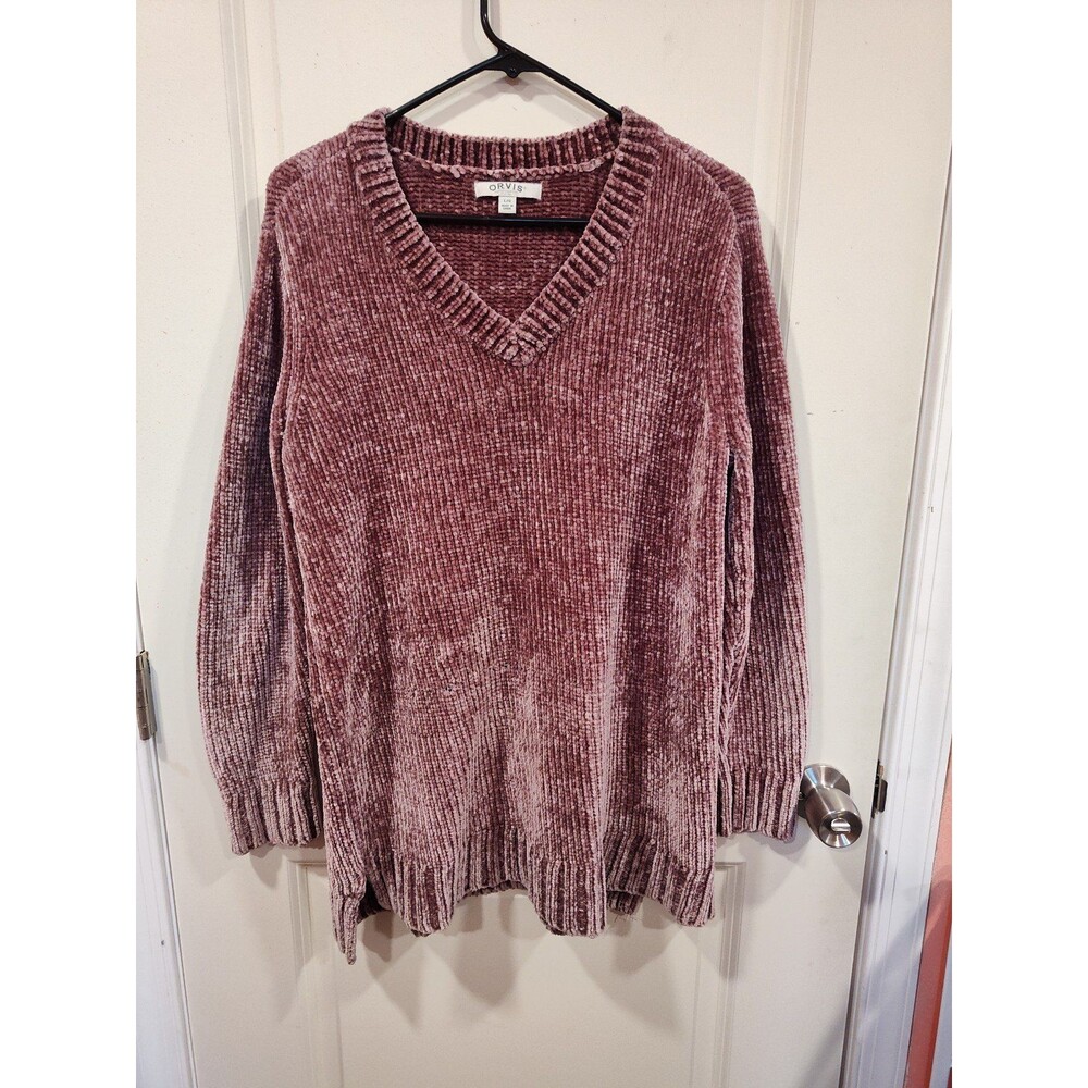Women's Orvis Chenille Tunic Sweater Pink Large